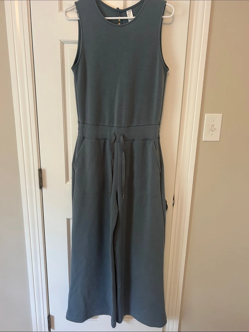 SPANX Air Essentials Jumpsuit in Hazy Blue Gray